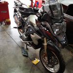 BMW R1200GS Motorcycle service, brakes and battery test at GP Motor Works