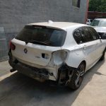 BMW 118i F20 panelbeating and paint respray of rear bumper at GP Motor Works