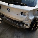 BMW 118i F20 panelbeating and paint respray of rear bumper at GP Motor Works