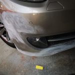 BMW 520i turbo recon and front and back bumper damage repair and spray painted at GP Motor Works