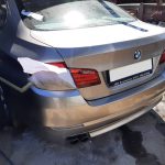 BMW 520i turbo back bumper damage repair and spray painted at GP Motor Works