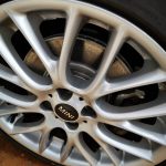 Mini Cooper S R58 Coupe at GP Motor Works for fitment of new front brake pads and discs