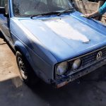 VW Golf fenders and bonnet undergoing preparation and repair by GP Motor Works