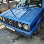 VW Golf bumper, fenders and bonnet beautifully restored by GP Motor Works