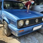 VW Golf bumper, fenders and bonnet beautifully restored by GP Motor Works