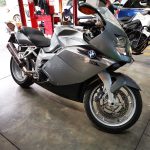 BMW K1200S Motorcycle in for diagnostics and repair of noisy clutch & misfires at GP Motor Works