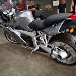 BMW K1200S Motorcycle in for diagnostics and repair of noisy clutch & misfires at GP Motor Works