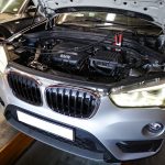BMW X1 undergoing full diagnostics and reprogramming the secondhand replacement gearbox at GP Motor Works