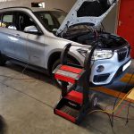 BMW X1 undergoing full diagnostics and reprogramming the secondhand replacement gearbox at GP Motor Works