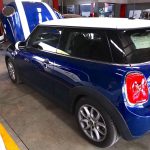 Mini Cooper being tested to diagnose why the engine is misfiring at GP Motor Works