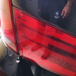 BMW X1 e84 damaged rear light cluster in for repair by GP Motor Works
