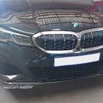 BMW M340i xDrive carbon fibre front bumper splitter/lip fitment at GP Motor Works