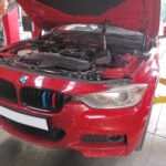 BMW F30 320d - water leak repair as well as a diff service and a gearbox service at GP Motor Works