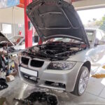 BMW M325i with no power, fault with intake and exhaust vanos and cylider head in for repair at GP Motor Works