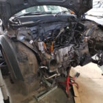 Mini Cooper S - engine removed and awaiting 2nd hand replacement engine at GP Motor Works