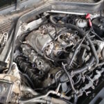 BMW X5 M S63 engine bay view - vehicle in to diagnose and repair misfire & excessive exhaust smoke at GP Motor Works
