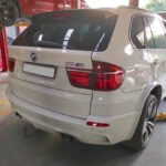 BMW X5 M S63 in for diagnostic test to find fault causing misfire & excessive exhaust smoke at GP Motor Works
