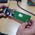 BMW X5 or X6 Electric Parking Brake (EPB) module undergoing repair at GP Motor Works
