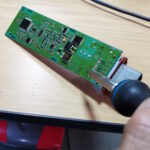 BMW X5 or X6 Electric Parking Brake (EPB) module undergoing repair at GP Motor Works