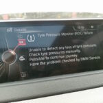 BMW X5 M50d -tyre pressure fault on on-board Monitor diagnosed as faulty valves and replaced by GP Motor Works