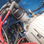 BMW 2002ti distributor - car in for engine tuneup to stop black exhaust emissions at GP Motor Works