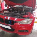 BMW with major water leaks in for repair at GP Motor Works