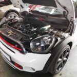 Mini Cooper S Countryman with major water leaks in for repair at GP Motor Works