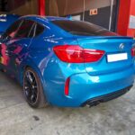 BMW X6M with air suspension problems being repaired at GP Motor works