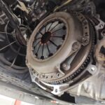 Clutch system prior to removal and replacement at GP Motor Works