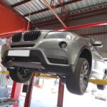 BMW X3 with a steering rack problem in for repair at GP Motor Works