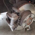 BMW 320i brake disc and caliper at GP Motor Works