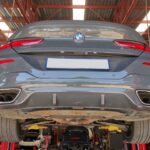 BMW M850 XDrive - damaged gear selector and cracked mag wheels being replaced at GP Motor Works