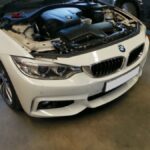 BMW 420i Gran Coupe front view - in for boot shock absorbers to be installed by GP Motor Works