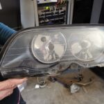BMW 3 e46 4door head light cluster - L - 2nd hand L+R available at R1500 each from GP Motor Works
